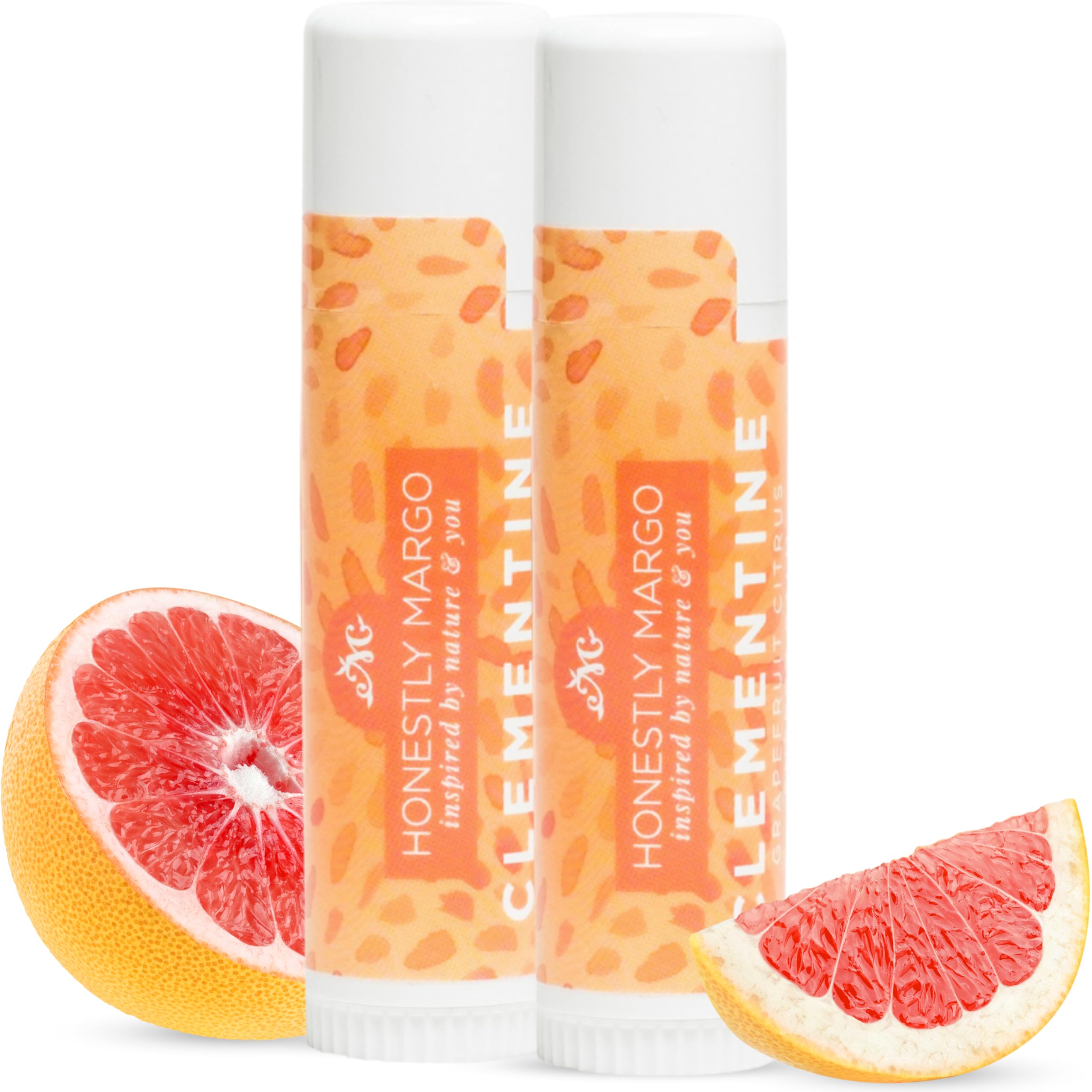 Honestly Margo Aromatherapy Balm Stick Grapefruit Citrus Clementine – Organic Citrus Lip Balm for Women
