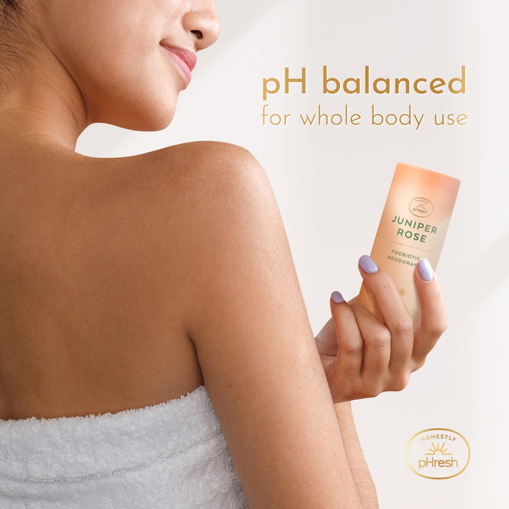 Honestly pHresh Twist-Up Deodorant — Baking Soda Free, Prebiotic Formula, Aluminum-Free | Juniper Rose