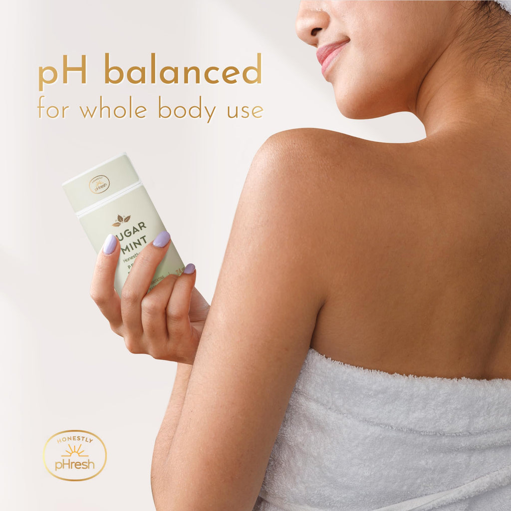 Honestly pHresh Prebiotic Natural Deodorant for Women – Aluminum & Baking Soda Free, Sugar Mint, 2.5 oz