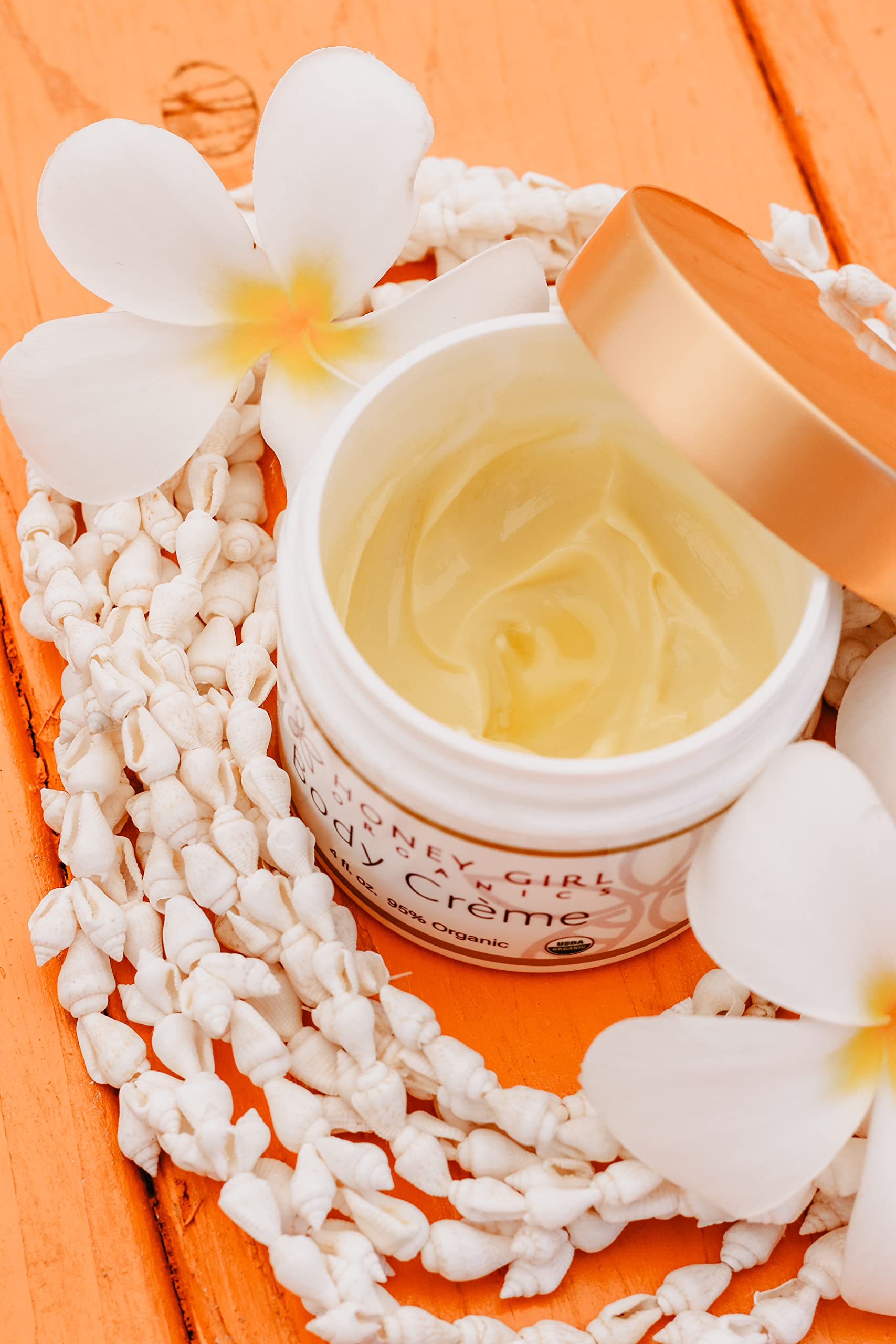 Honey Girl Organics Body Creme | Handmade Hawaii Moisturizing Cream, 4.0 fl oz