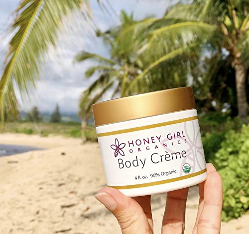 Honey Girl Organics Body Creme | Handmade Hawaii Moisturizing Cream, 4.0 fl oz