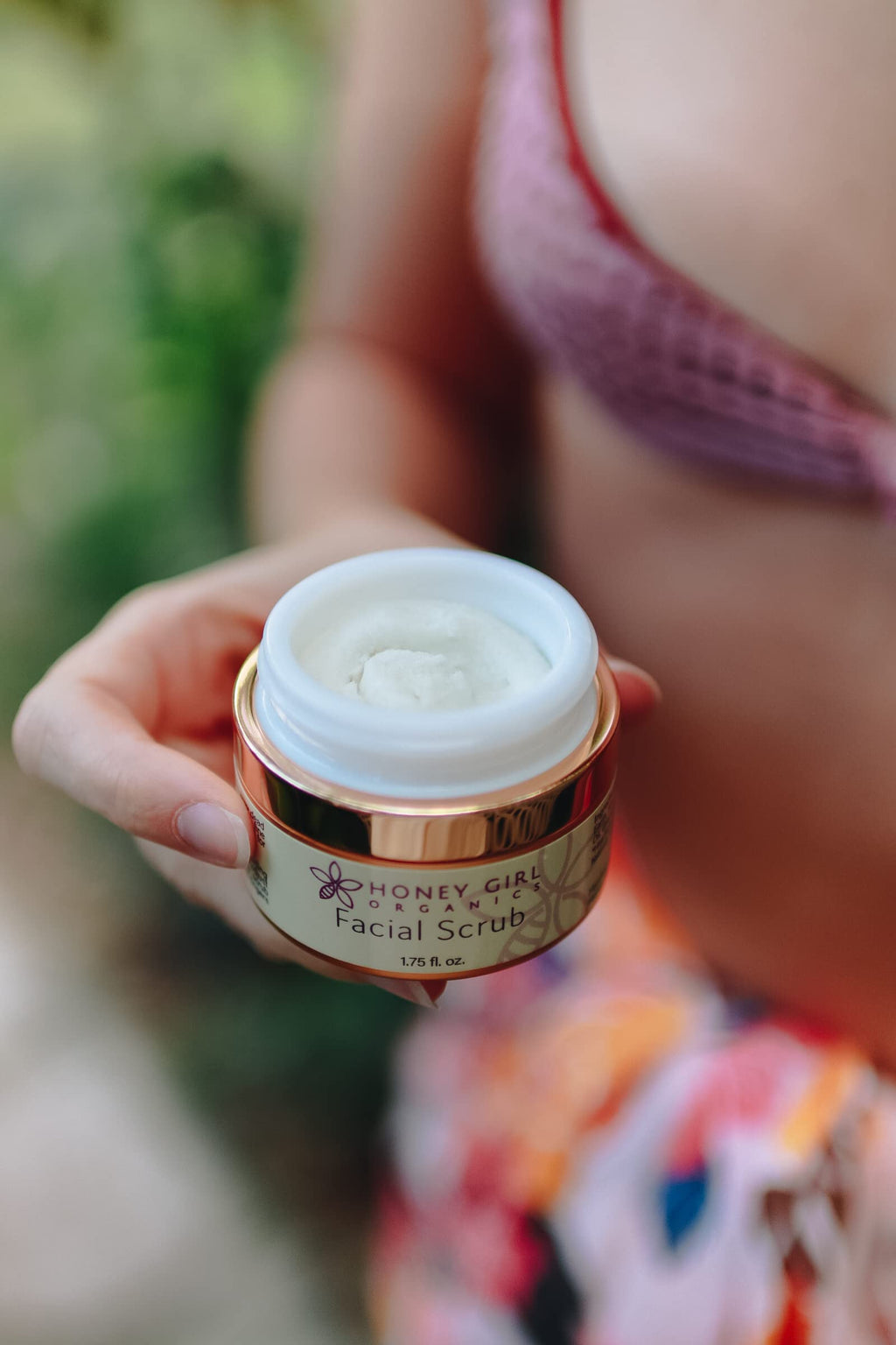 Honey Girl Organics Facial Scrub — Moisturizing & Exfoliating, 1.75oz, Hawaii Made