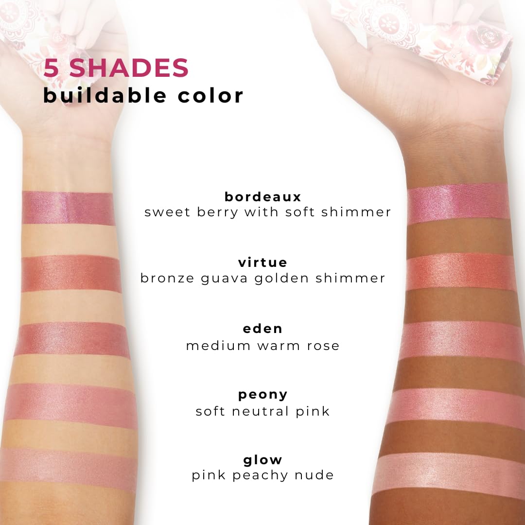 Honeybee Gardens Color Within Reach MultiStick Eden Soft Rose – Creamy, Multi-Use Makeup (0.2 oz) | Vegan & Cruelty-Free