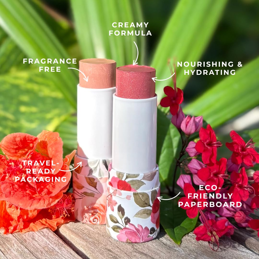 Honeybee Gardens Color Within Reach MultiStick Eden Soft Rose – Creamy, Multi-Use Makeup (0.2 oz) | Vegan & Cruelty-Free