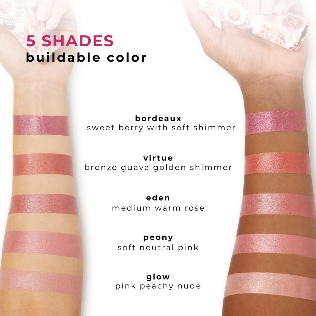 Honeybee Gardens Color Within Reach MultiStick Peony — Soft Pink, Vegan & Cruelty-Free