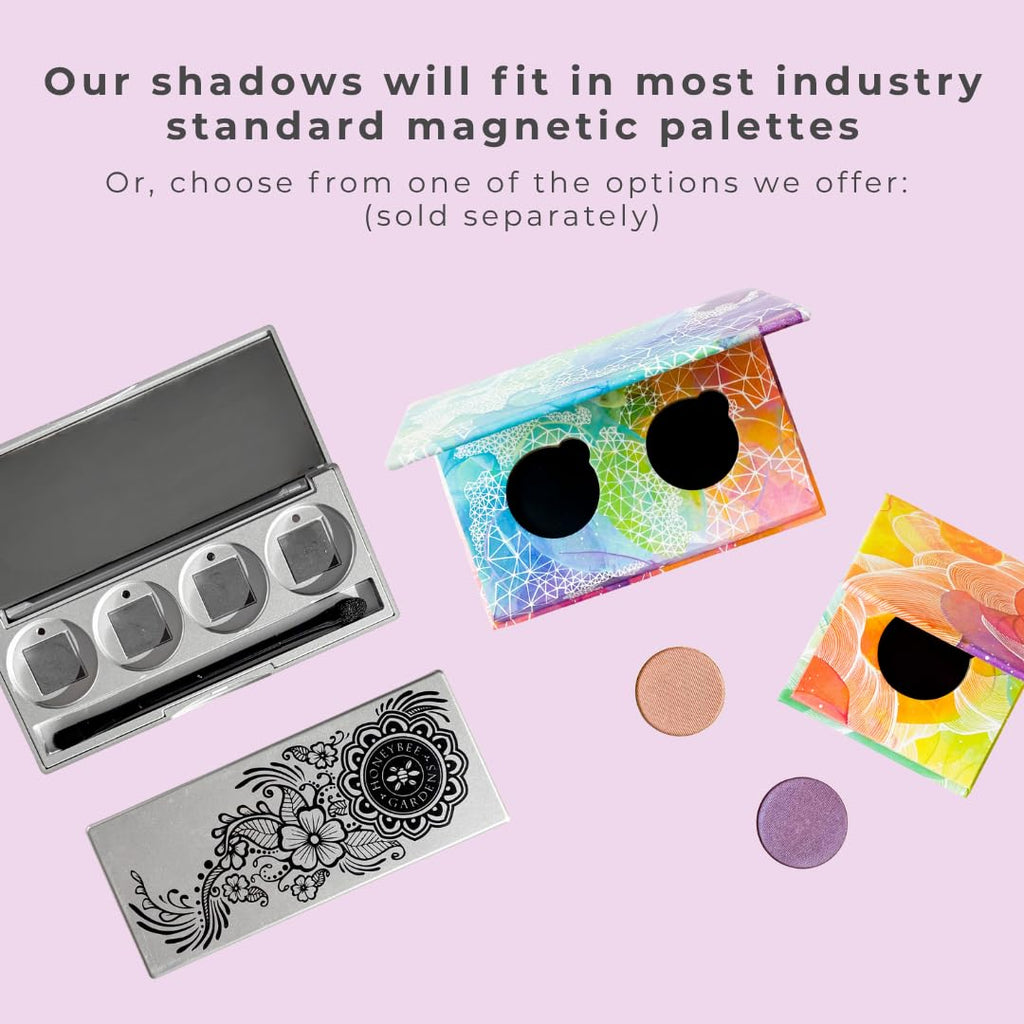 Honeybee Gardens Nirvana Matte White Pressed Eye Shadow Refill — Long-Wearing Mineral Color