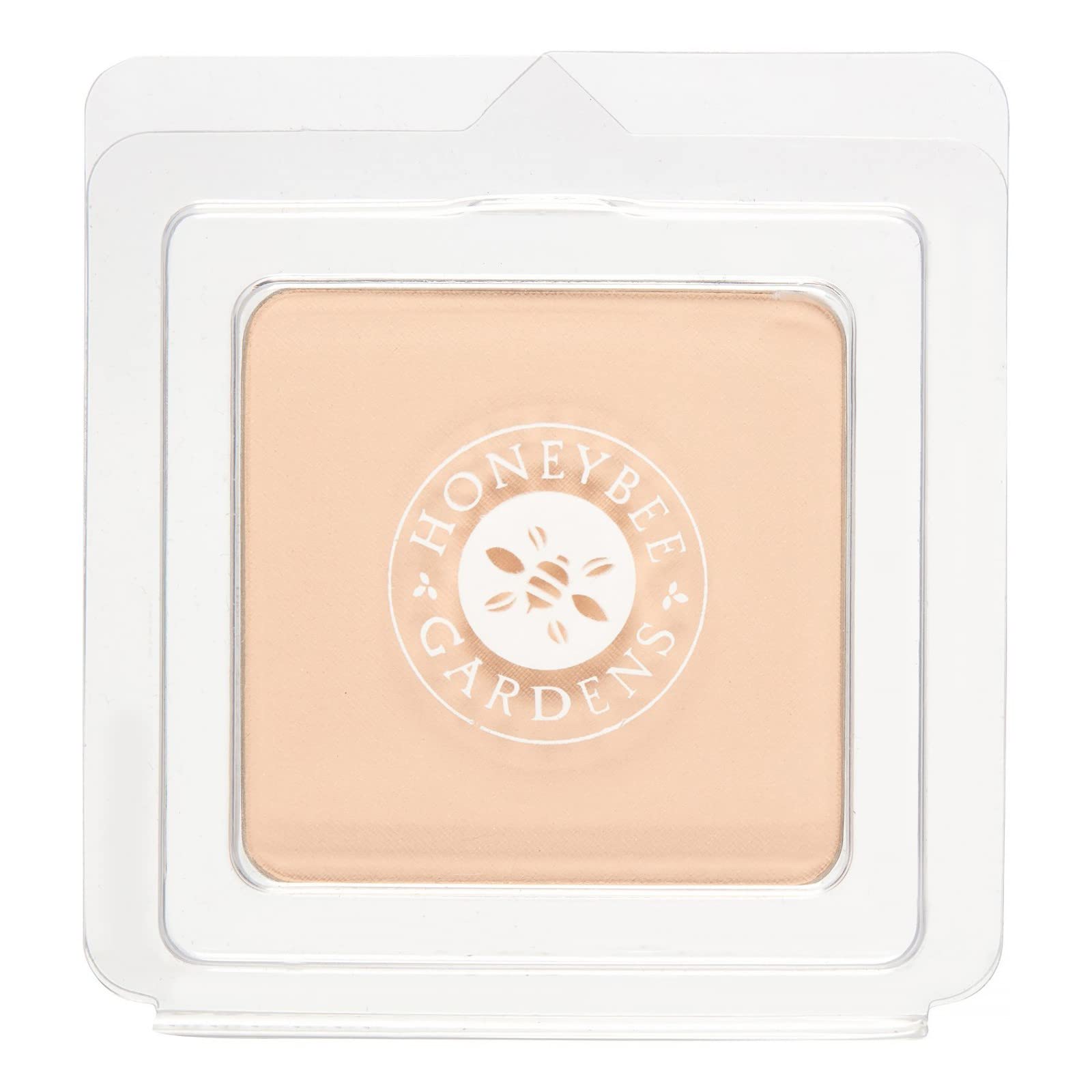 Honeybee Gardens Pressed Mineral Foundation Refill — Supernatural Neutral Light, Adjustable Coverage, Natural Finish (7.5g)