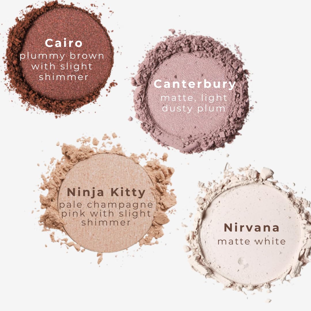 Honeybee Gardens Skinny Dip II Refillable Eye Shadow Palette – Gluten Free, Vegan, Paraben Free