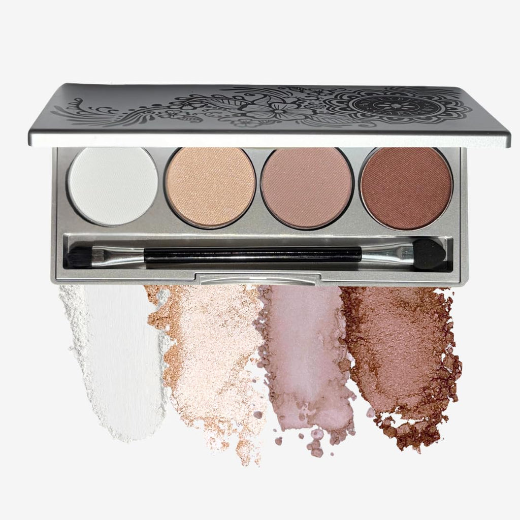 Honeybee Gardens Skinny Dip II Refillable Eye Shadow Palette – Gluten Free, Vegan, Paraben Free