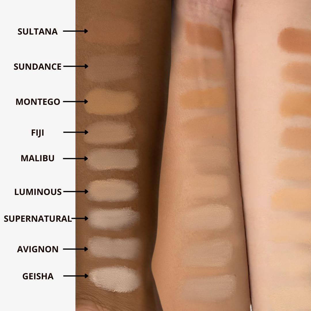 Honeybee Gardens Pressed Mineral Powder Foundation Refill Montego Warm Tan – Adjustable Coverage