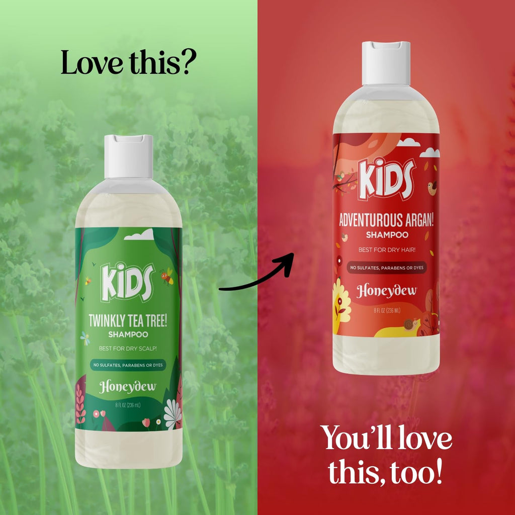 HONEYDEW Cleansing Kids Shampoo for Dry Scalp – Tea Tree & Rosemary Oils