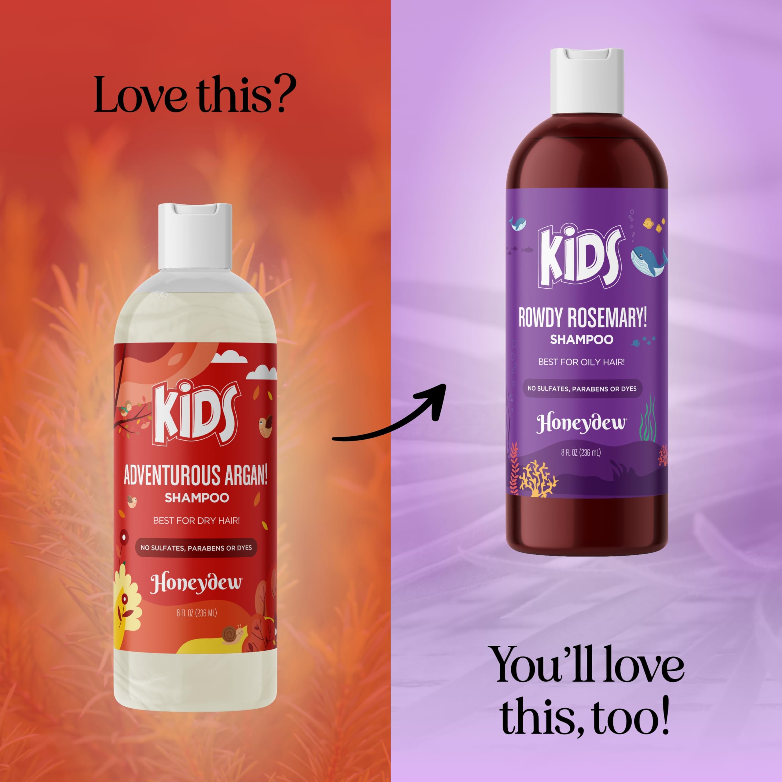 HONEYDEW Nourishing Kids Shampoo for Dry Scalp – Gentle Build-Up & Flake Care