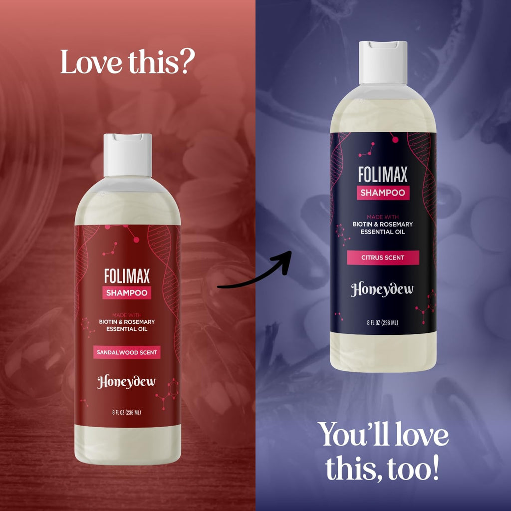 HONEYDEW Folimax Biotin Shampoo for Thinning Hair – Volumizing, Vegan, Color Safe