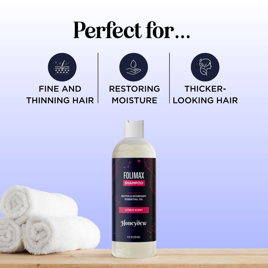 Honeydew Folimax Biotin Shampoo for Thinning Hair – Volumizing, Color Safe, Sulfate Free