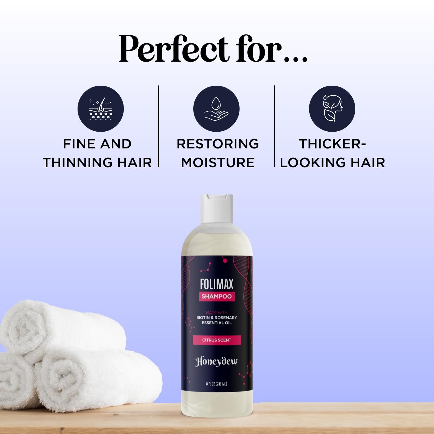 Honeydew Folimax Biotin Shampoo for Thinning Hair – Volumizing, Color Safe, Sulfate Free