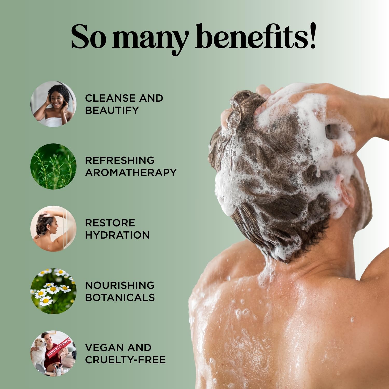 HONEYDEW Invigorating Tea Tree Mint Shampoo for Oily Hair – Rosemary Mint Clarifying Formula