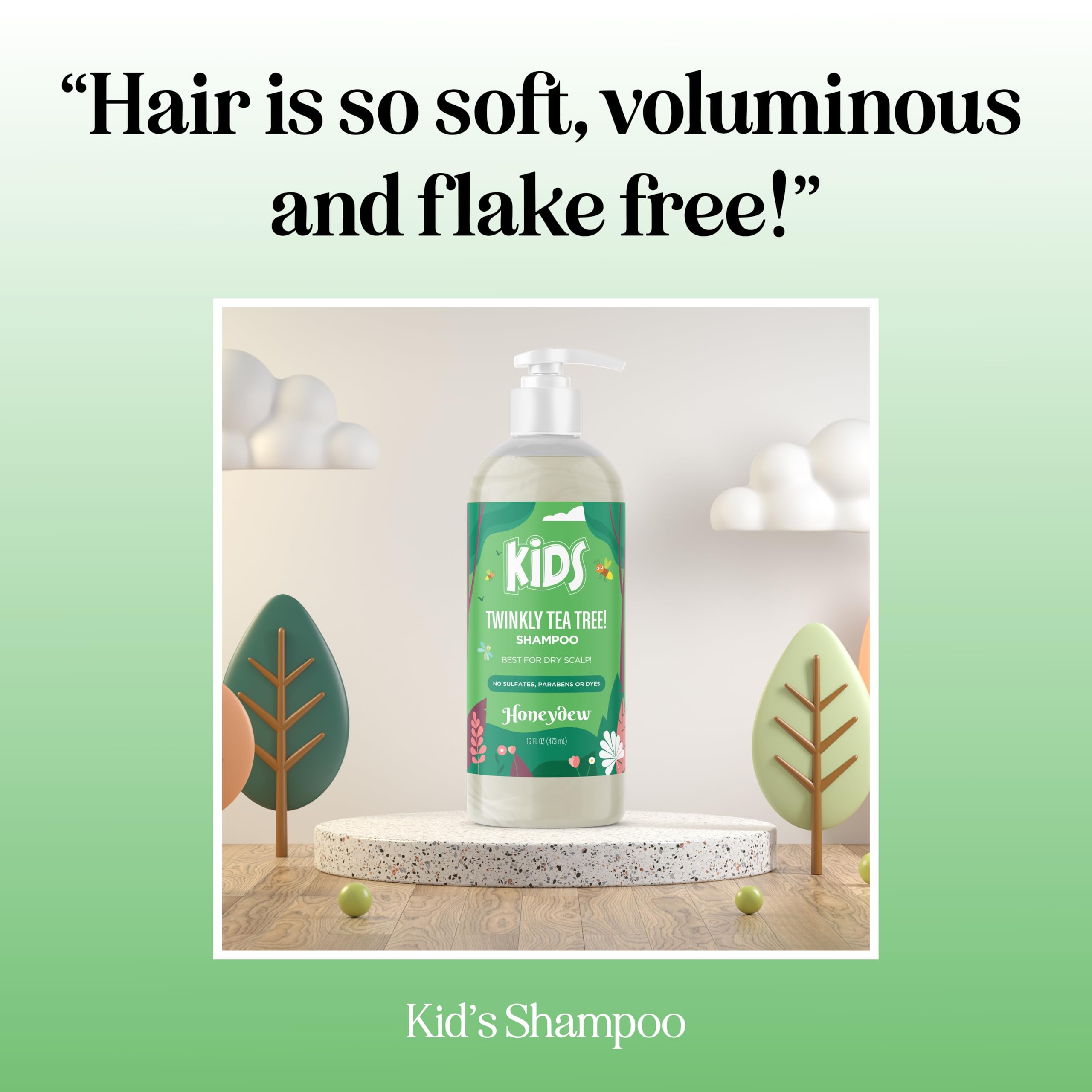 HONEYDEW Cleansing Kids Shampoo for Dry Scalp – Tea Tree & Rosemary Oils