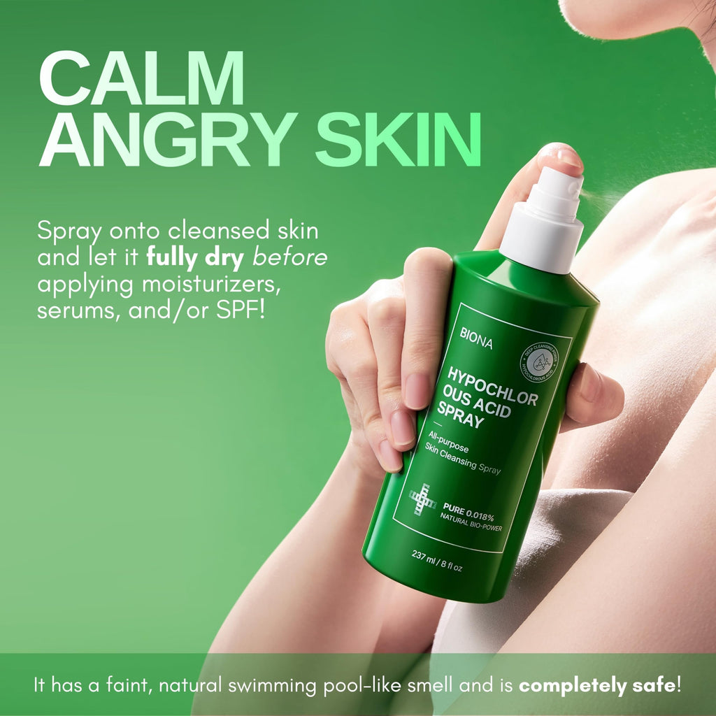 Honeydew Labs BIONA Pure Hypochlorous Spray 0.018% — pH 5.5 for Face & Skin