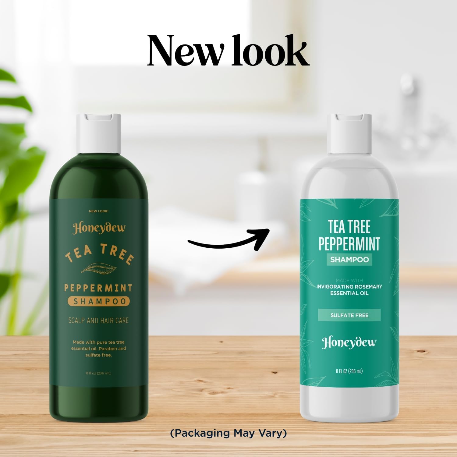 HONEYDEW Invigorating Tea Tree Mint Shampoo for Oily Hair – Rosemary Mint Clarifying Formula