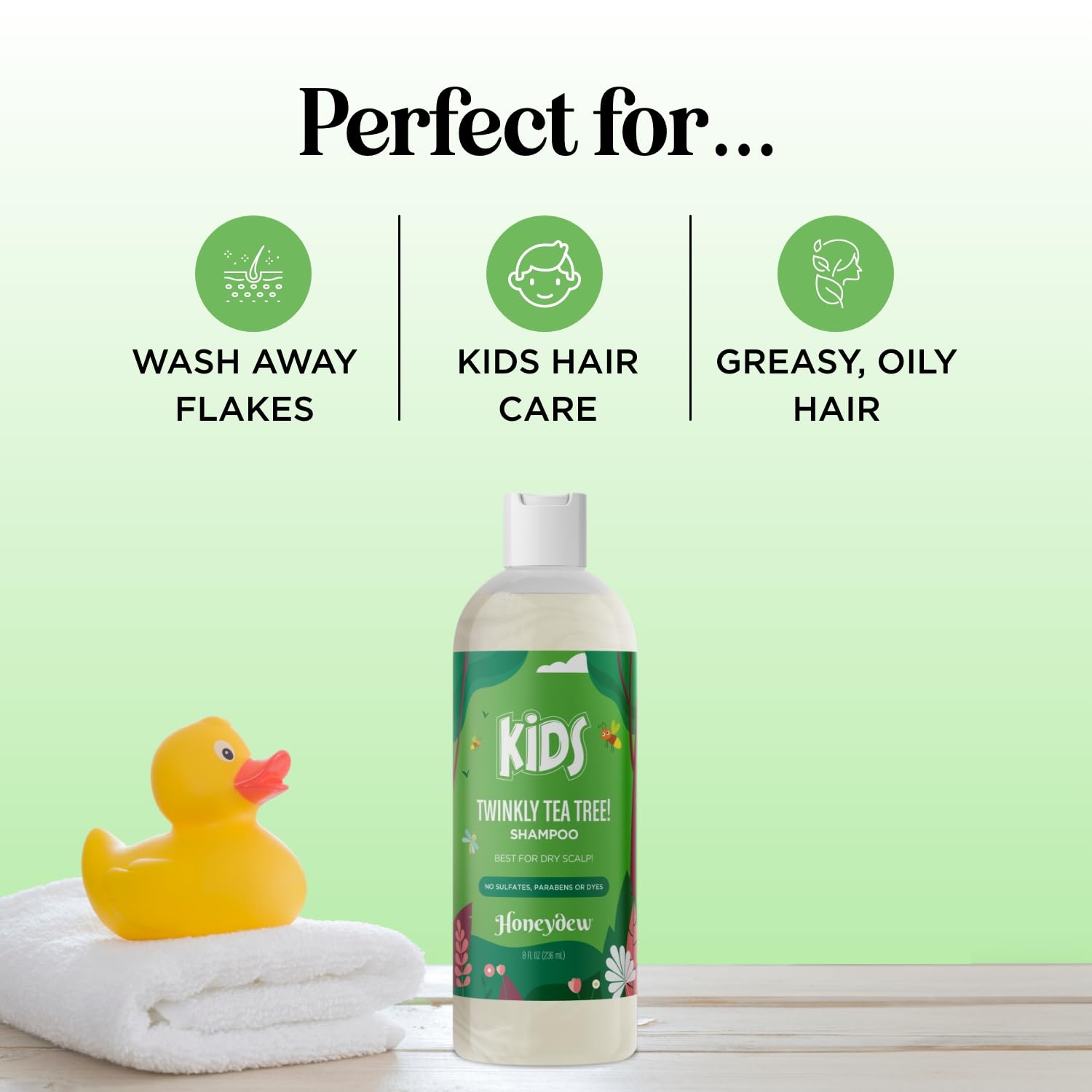 HONEYDEW Cleansing Kids Shampoo for Dry Scalp – Tea Tree & Rosemary Oils