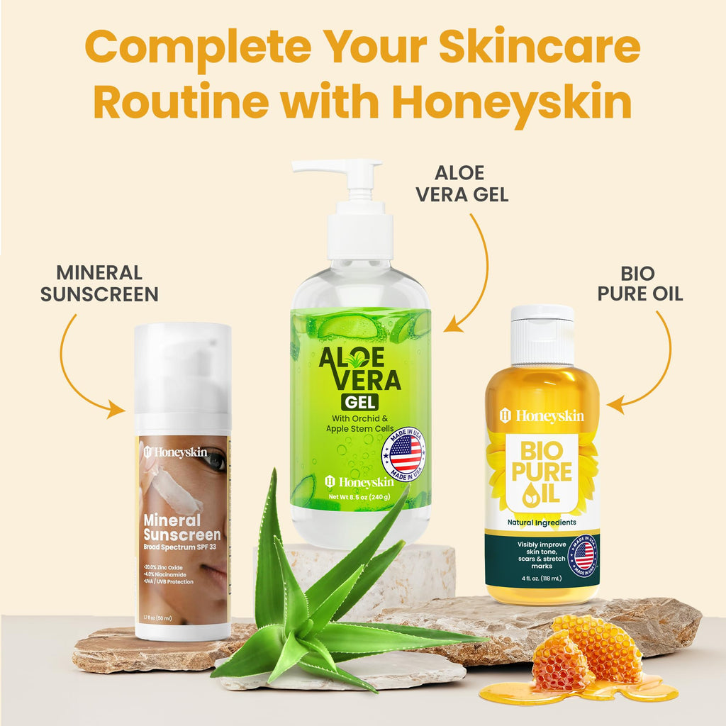 Honeyskin Face & Body Wash with Manuka Honey | Hydrating Cleanser for Sensitive Skin (4oz)