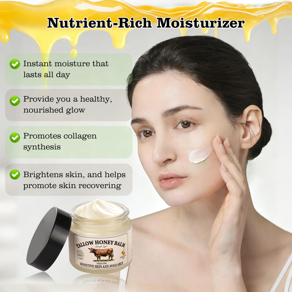 HONGIK INGUN Beef Tallow Balm with Ginseng & Honey — Skin Moisturizer, Grass-Fed Tallow