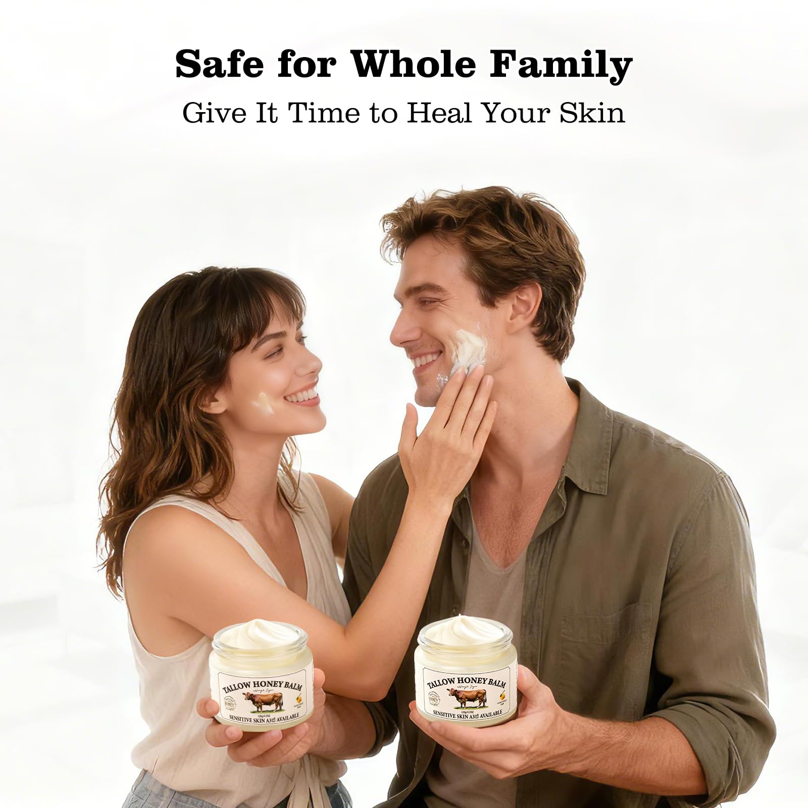 HONGIK INGUN Beef Tallow Balm with Ginseng & Honey — Skin Moisturizer, Grass-Fed Tallow