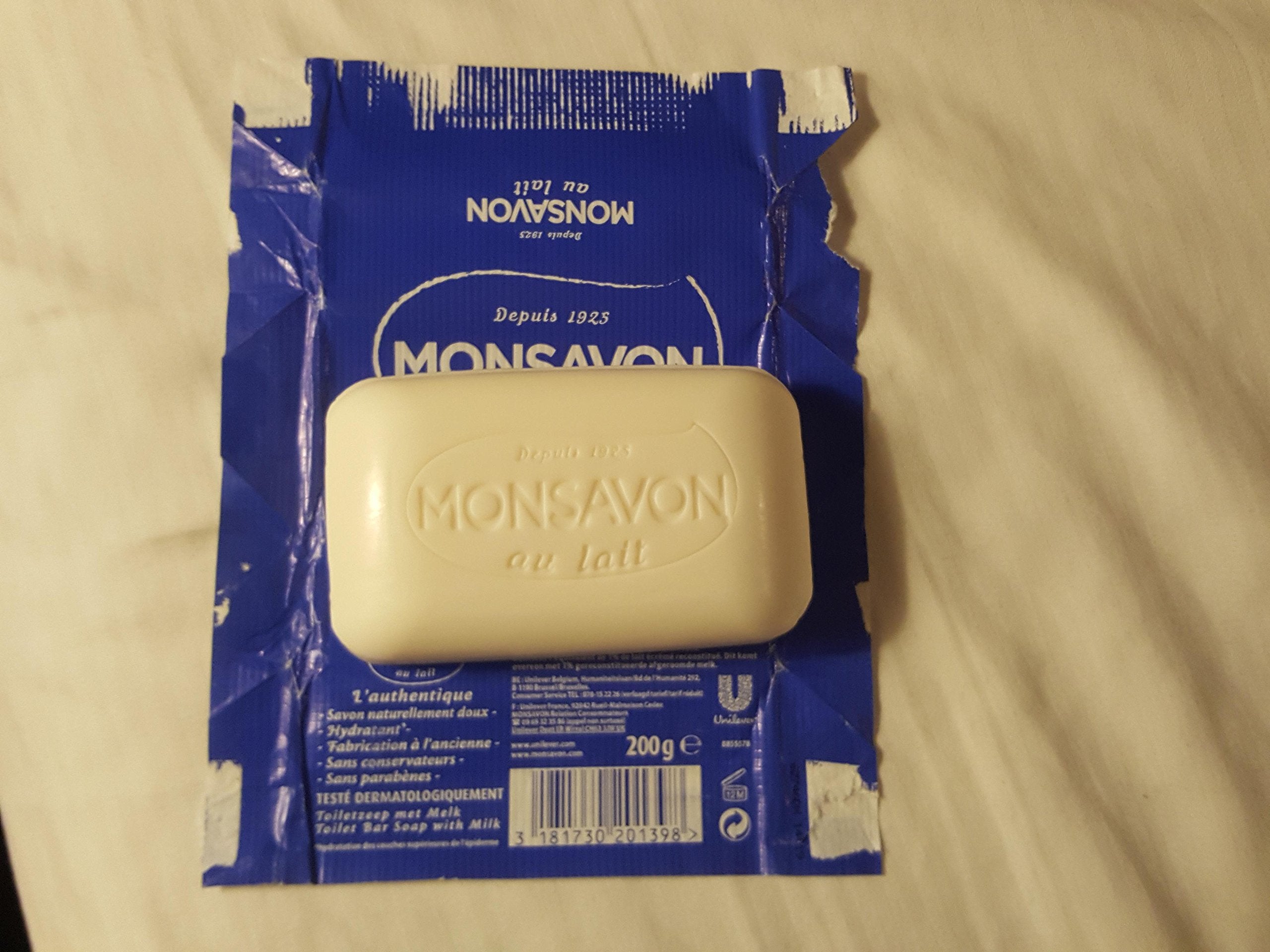 Hoofun Monsavon Au Lait Soap 200g – 4 Bars Pack