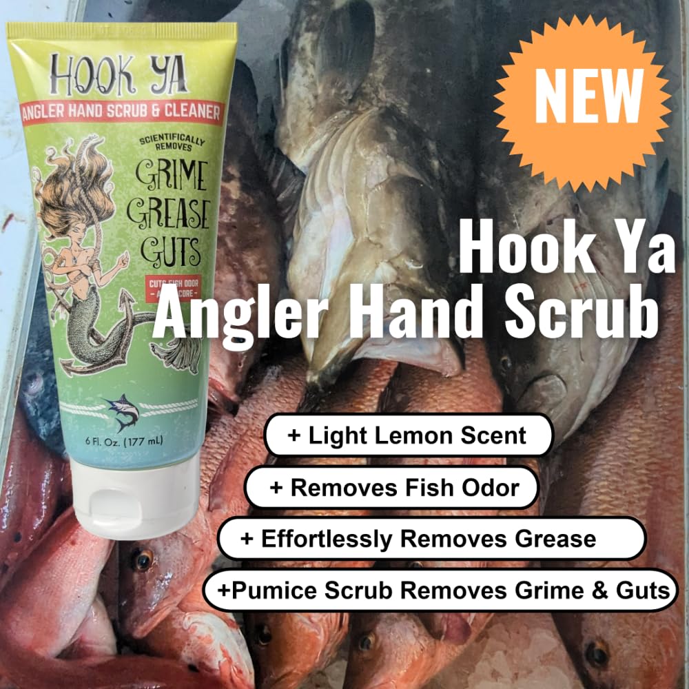 Hook'Ya Fishing Hand Soap – Odor-Removing Degreaser for Anglers | 2 Pack 12oz