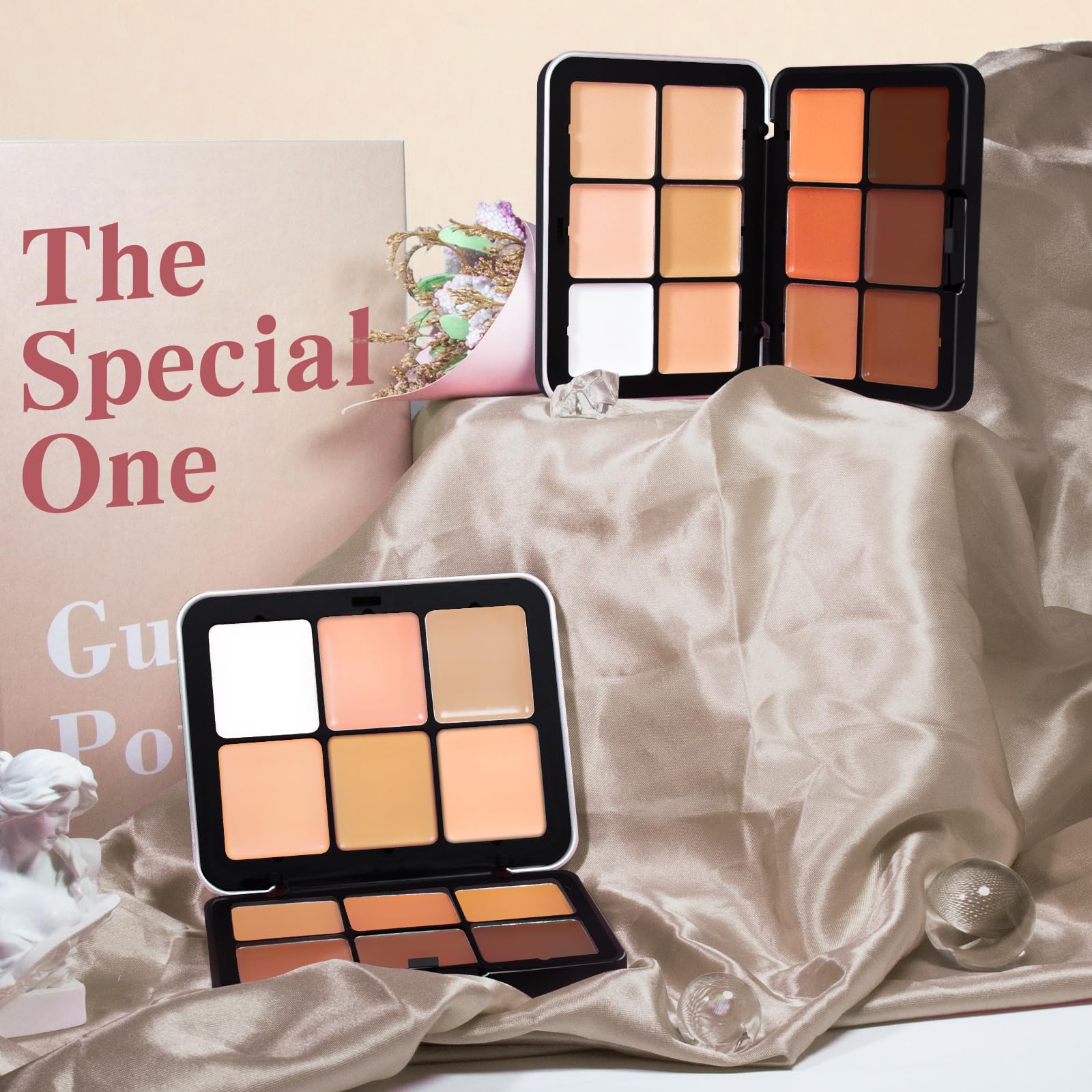 HOSAILY 12-Color Cream Concealer Palette – Long-Wearing, Waterproof, Blendable Coverage