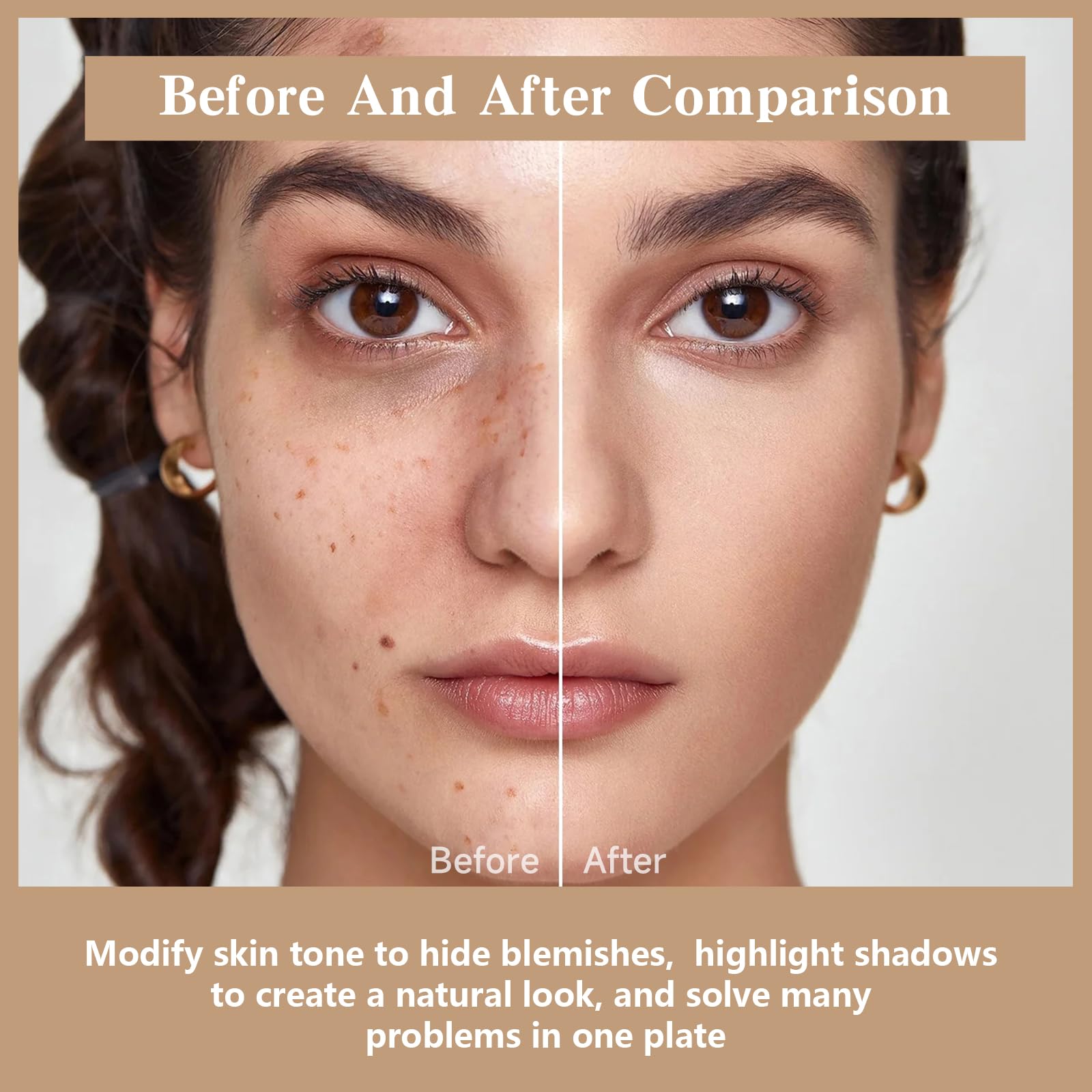 HOSAILY 12-Color Cream Concealer Palette – Long-Wearing, Waterproof, Blendable Coverage