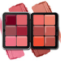 HOSAILY 12-Color Cream Blush Palette – Waterproof, Long-Lasting Matte Blush