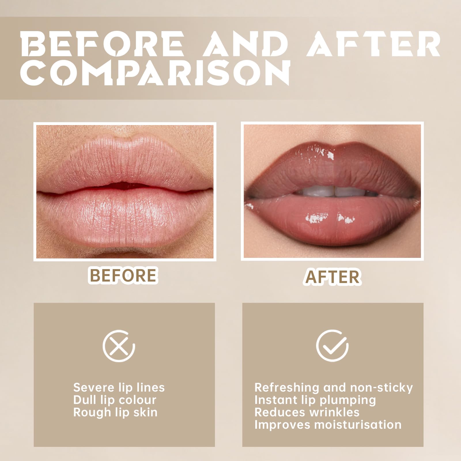 HOSAILY Peel Off Lip Liner Stain Tattoo – Long-Lasting Nude Lip Kit with Gloss