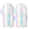 HOSAILY 2 Colors Roll-On Body Glitter Gel – Pink & Blue Holographic Sparkle for Face, Hair & Body