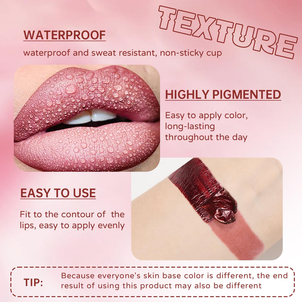 HOSAILY Peel Off Lip Liner Stain Tattoo – Long-Lasting Waterproof Lip Color & Gloss Duo