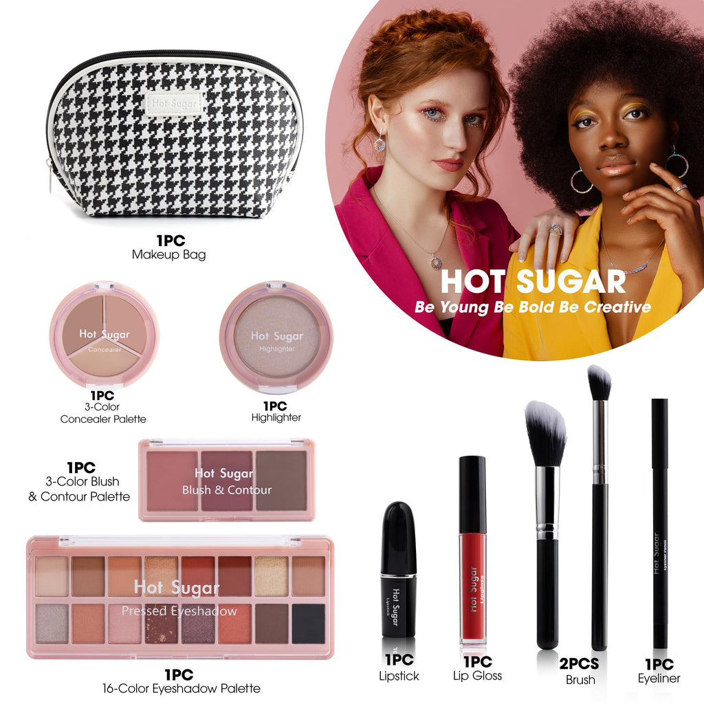 Hot Sugar All in One Makeup Kit – 7-Piece Makeup Set for Women and Teens