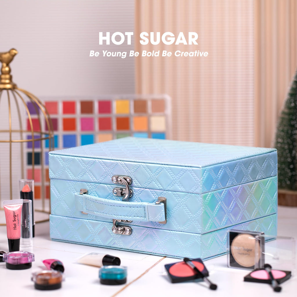 Hot Sugar Blue Diamond Makeup Kit – All-in-One Starter Set for Teens & Beginners