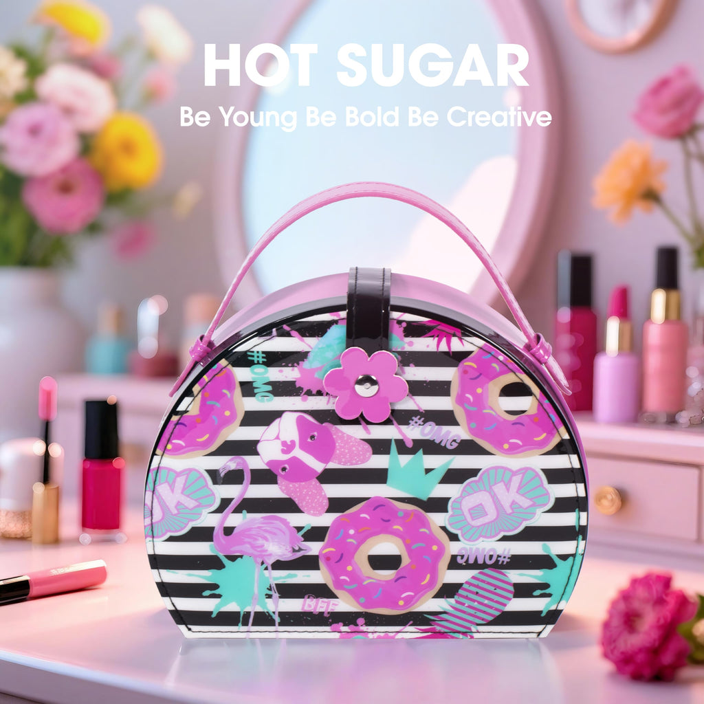 Hot Sugar Kids Makeup Kit Rose – Creative, Safe Cosmetics Gift Set for Girls 4-12