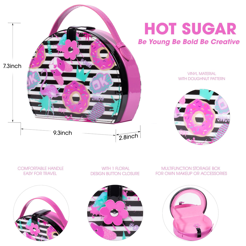 Hot Sugar Kids Makeup Kit Rose – Creative, Safe Cosmetics Gift Set for Girls 4-12