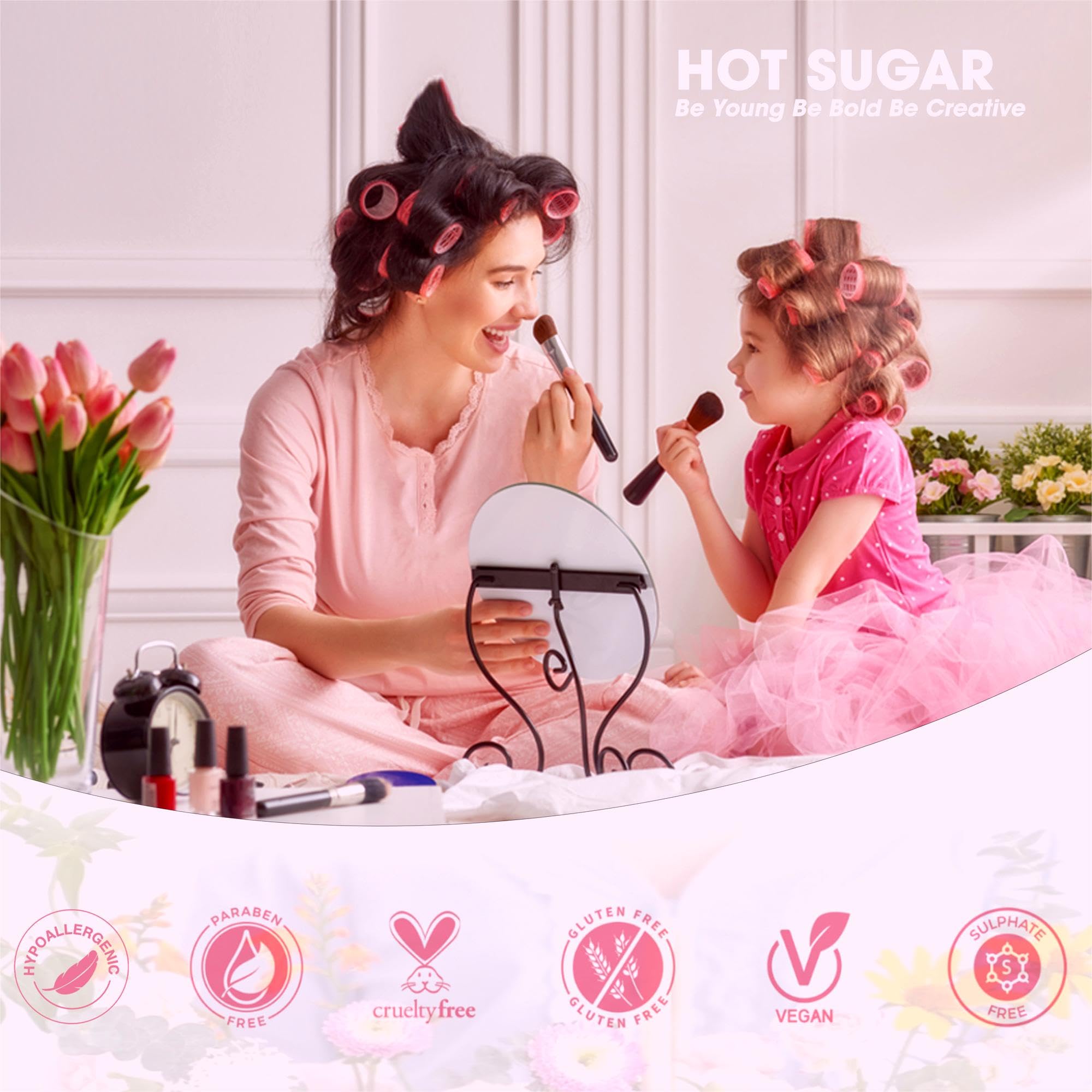 Hot Sugar Kids Makeup Kit Rose – Creative, Safe Cosmetics Gift Set for Girls 4-12