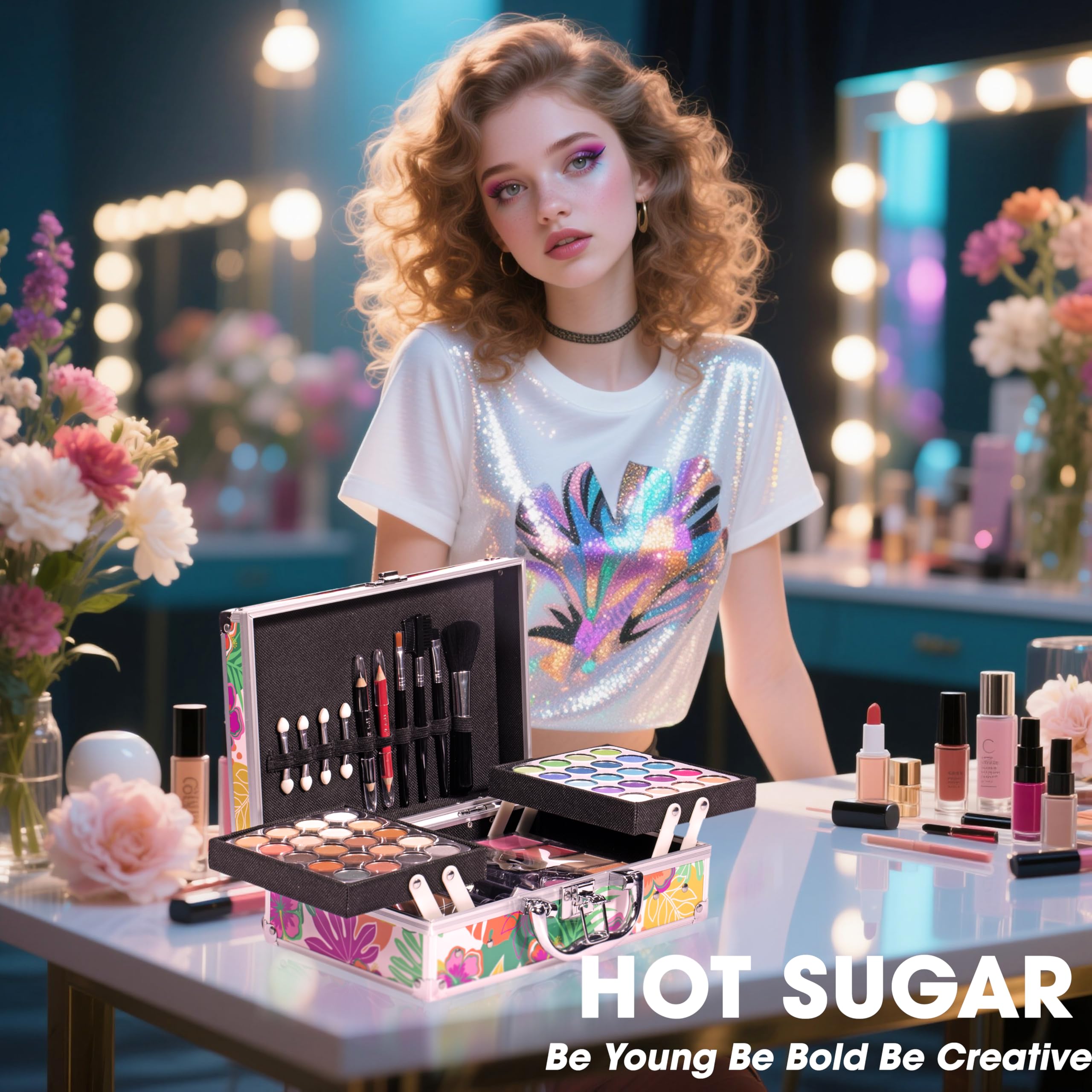 Hot Sugar Makeup Kit for Women – 40-Piece Beginner Set (Tropical)