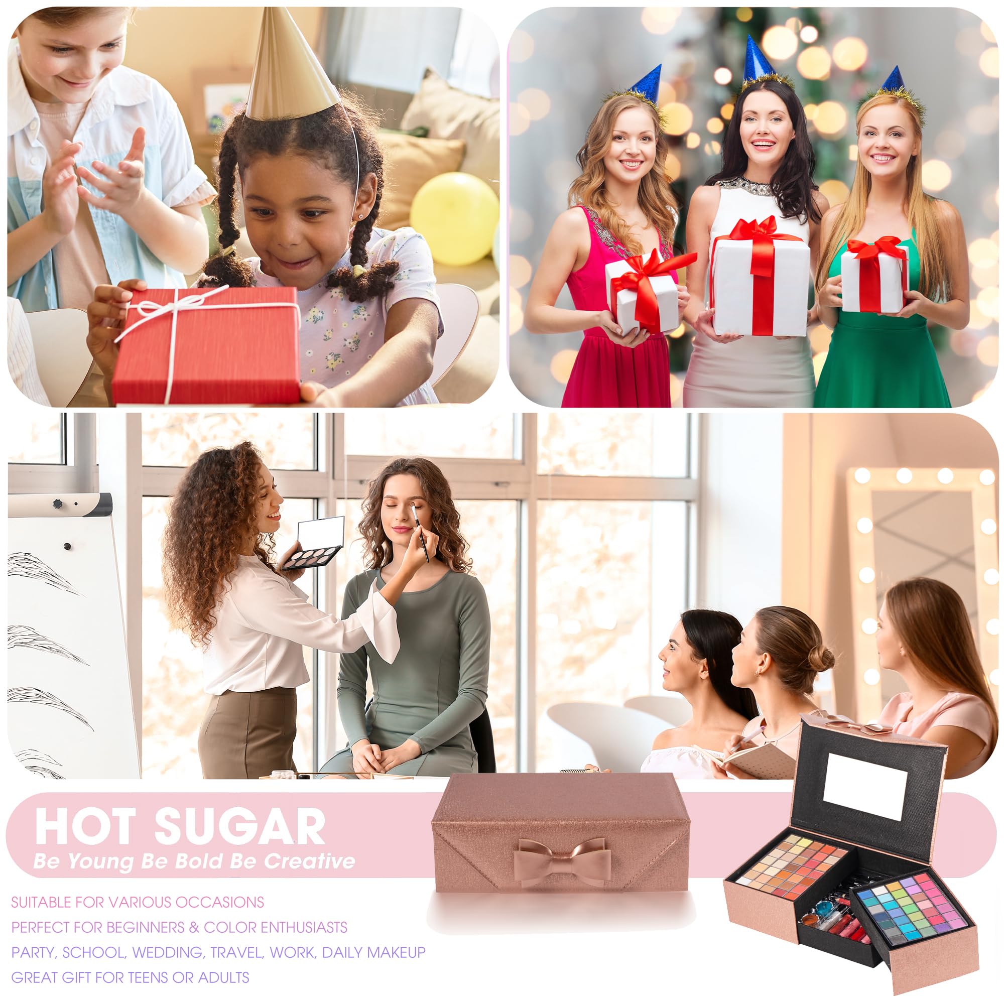 Hot Sugar Girls Makeup Kit for Teens & Beginners | Full Bronze Makeup Set