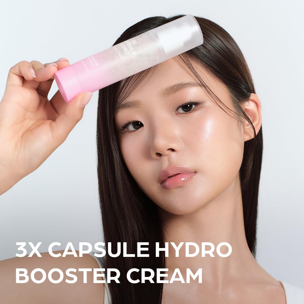 House of Hur 3X Capsule Hydro Booster Cream – 3-in-1 Gel Cream + Primer, 8HA & Hibiscus Collagen