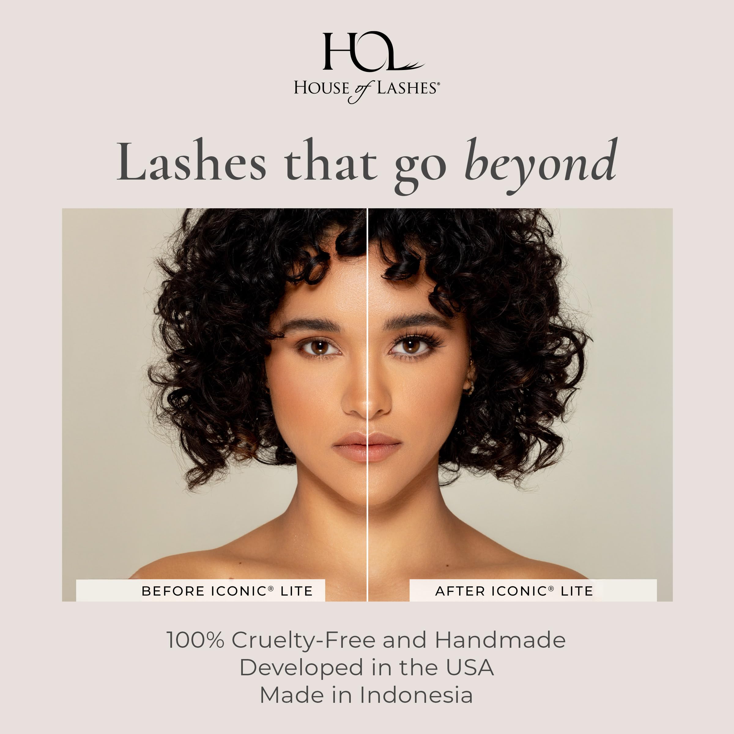 House of Lashes Can't Lash Without Set – Iconic Lite Lashes, Clear Glue & Precision Applicator for All-Day Wear