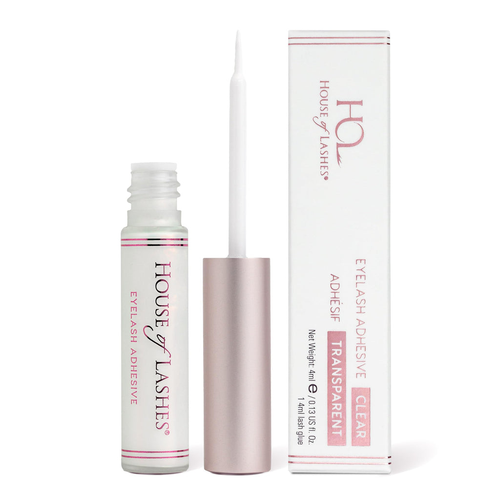 House of Lashes Eyelash Glue – Latex-Free for Sensitive Eyes, All-Day Hold, Clear Finish, 2 Count