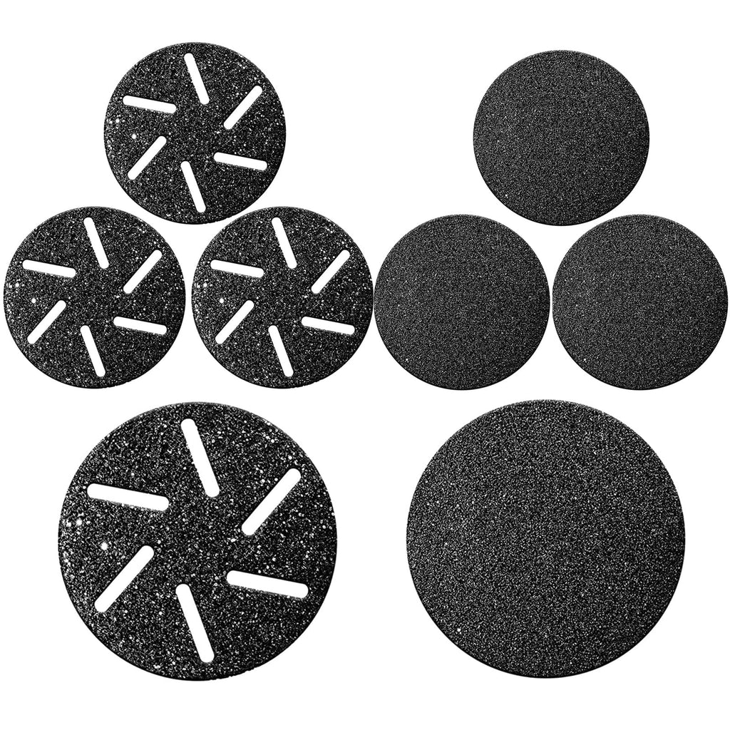 Hoxida 8-Pcs Refill Rollers for Electric Foot Callus Remover – Replacement Heads (4 Regular, 4 Extra Coarse)