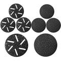 Hoxida 8-Pcs Refill Rollers for Electric Foot Callus Remover – Replacement Heads (4 Regular, 4 Extra Coarse)