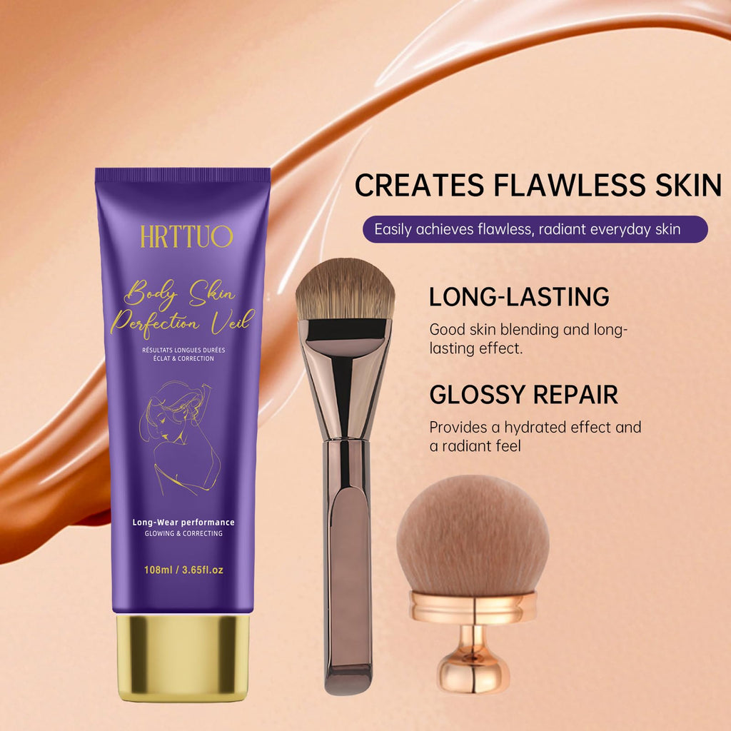 HRTTUO Body Coverage Perfector | Waterproof Leg & Body Makeup for Tattoo & Scar Concealment