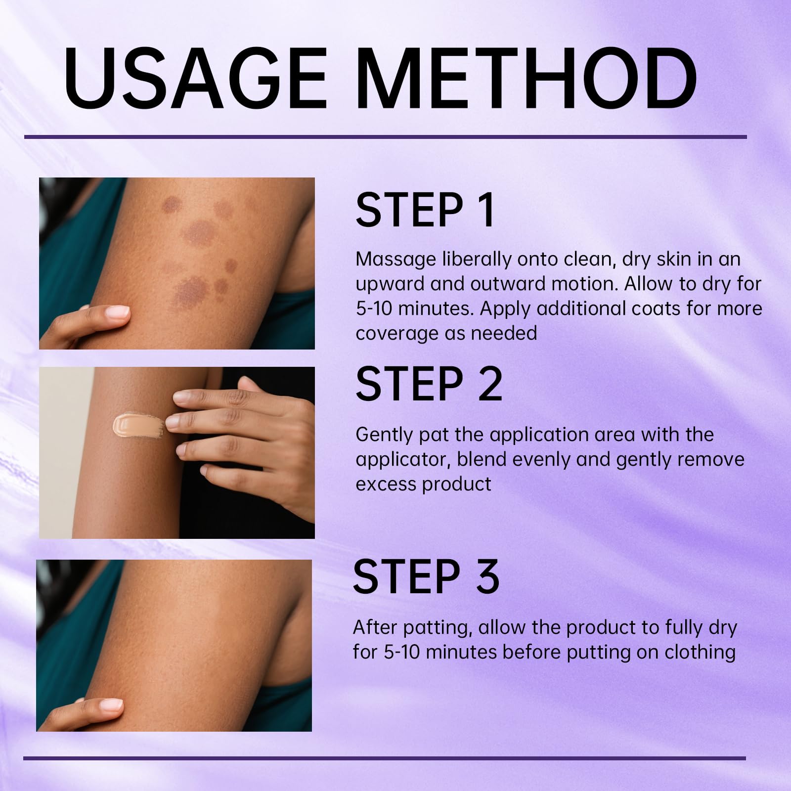 Body Coverage Perfector with Brush — Waterproof Leg & Body Makeup by HRTTUO