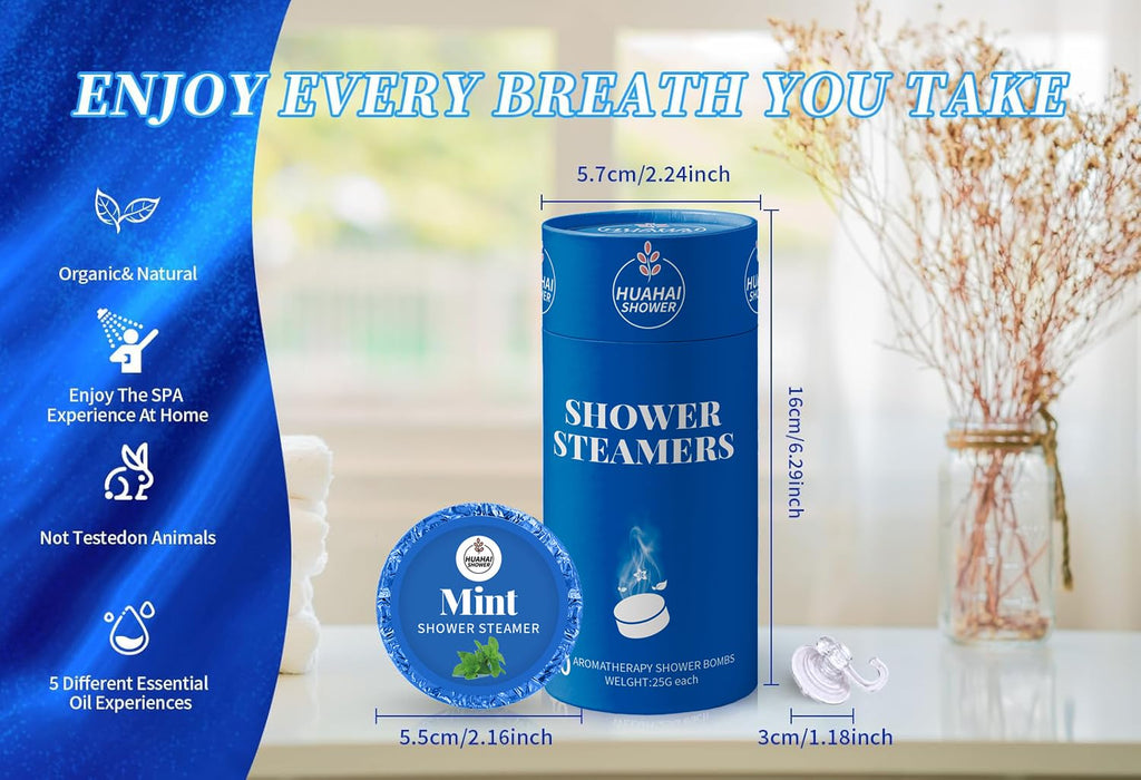 HUAHAI SHOWER Shower Steamers 10 Pack Aromatherapy – Relaxation Gift Set